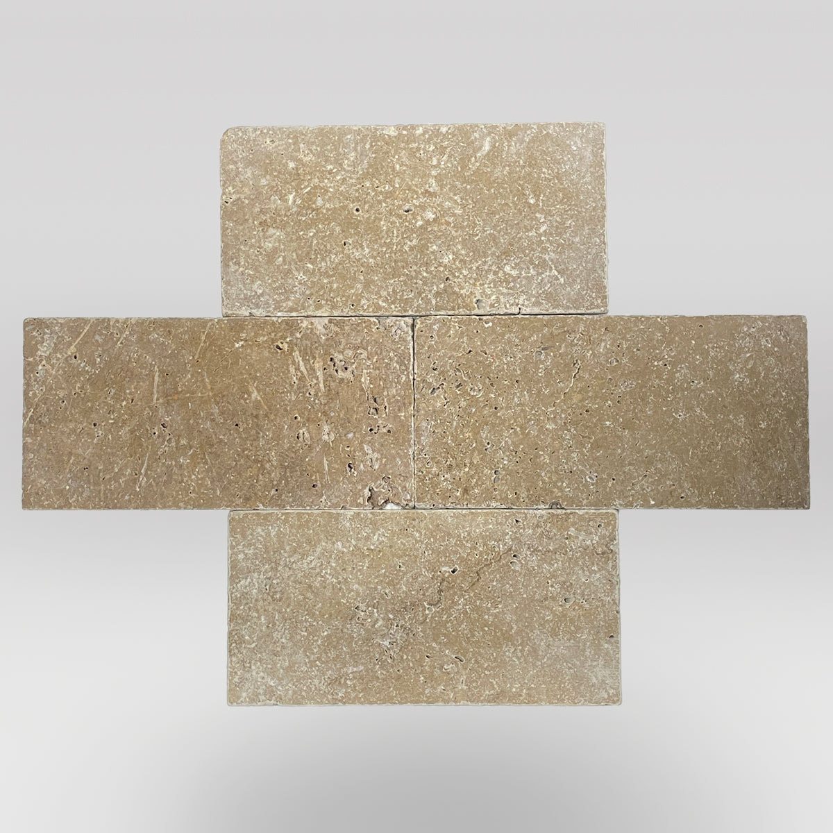 Noce Travertine Tumbled 6"x12" Tile