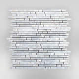 Random Sticks Mother of Pearl Marble Mosaic