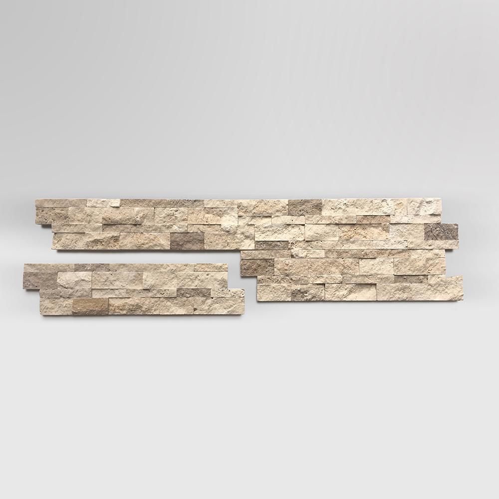 Mix Travertine (Ivory-Walnut) Ledger Panel - BigAppleMarble.com