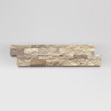 Mix Travertine (Ivory-Walnut) Ledger Panel 6"x24"