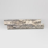 Silver Travertine Ledger Panel 6"x24" - BigAppleMarble.com