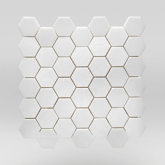 Thassos Polished Hexagon 2