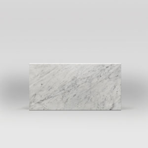 White Carrara Polished 6"x12" Marble Tiles 6"x12" BigAppleMarble.com