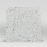 White Carrara Polished 24"x24" Marble Tile