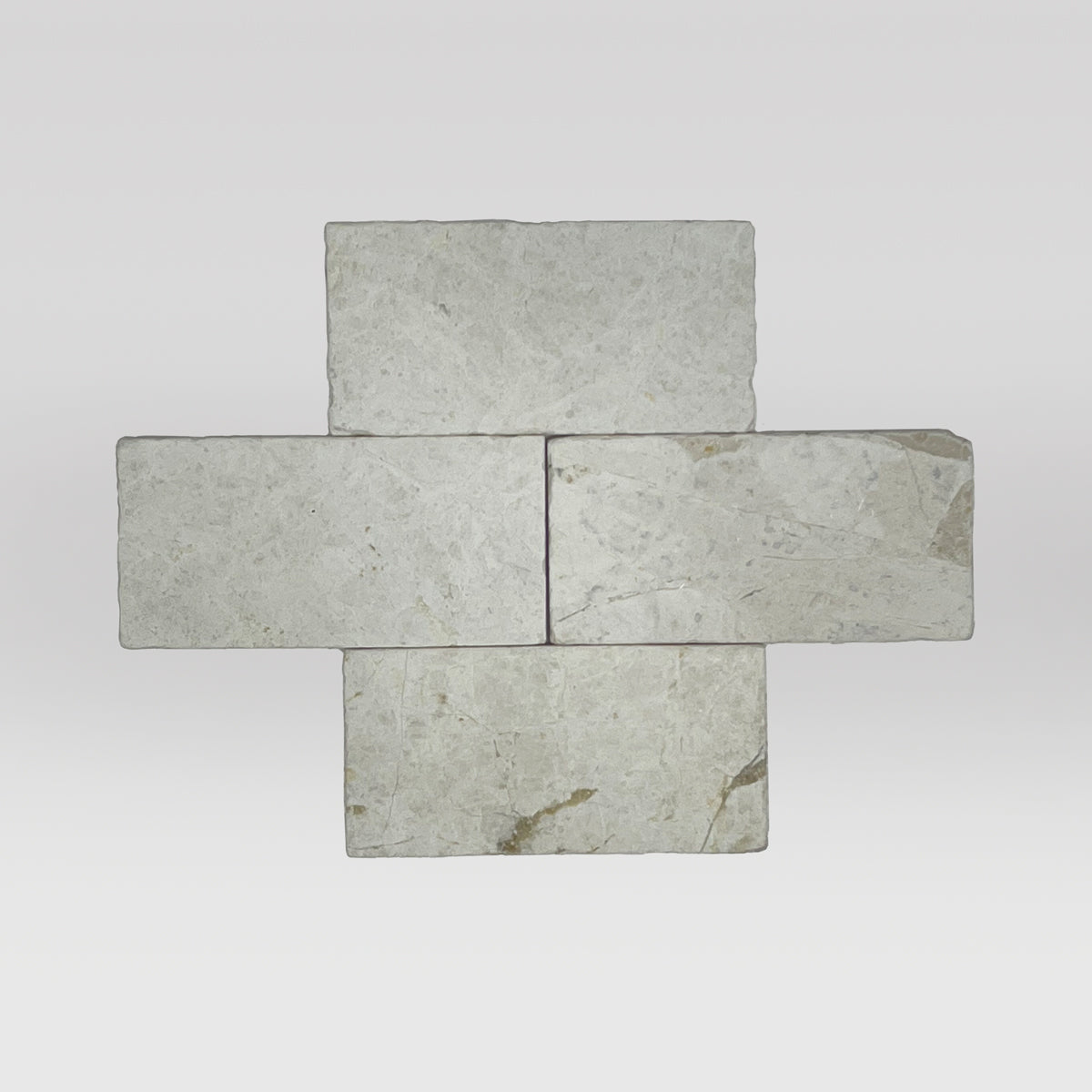 Botticcino Tumbled 3"x6" Marble Tile