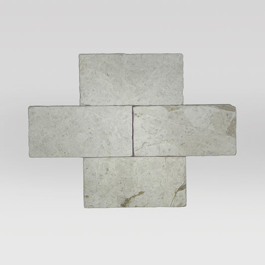 Botticcino Tumbled 3"x6" Marble Tile