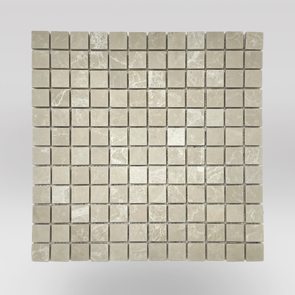 Botticcino Tumbled 1"x1" Mosaic