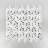 Leaf Dolomite and Mother of Pearl Marble Mosaic