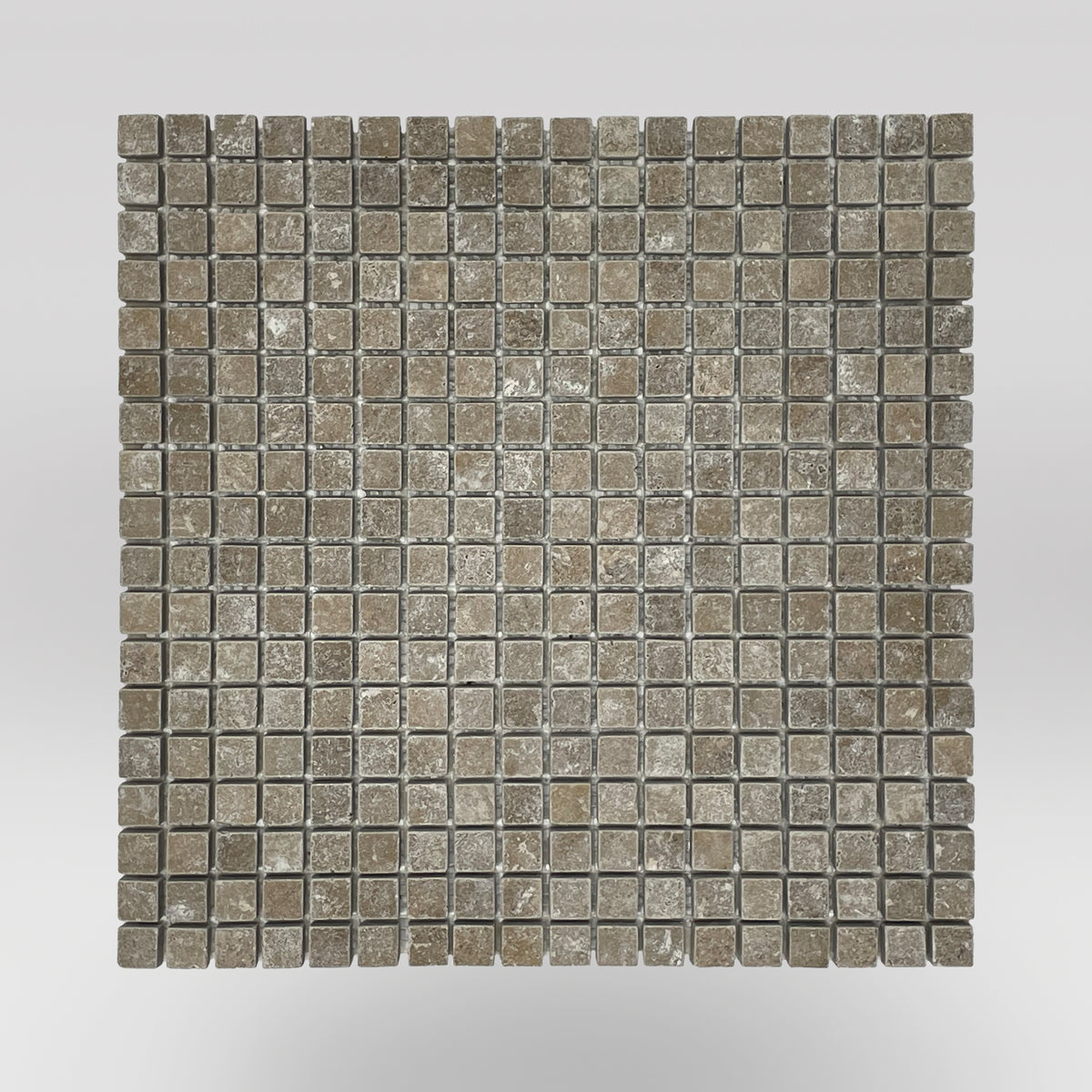Noce Travertine Tumbled 5/8"x5/8" Mosaic