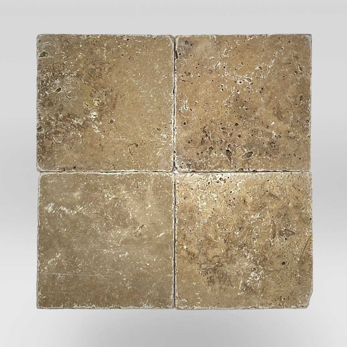 Noce Travertine Tumbled 6"x6" Tile