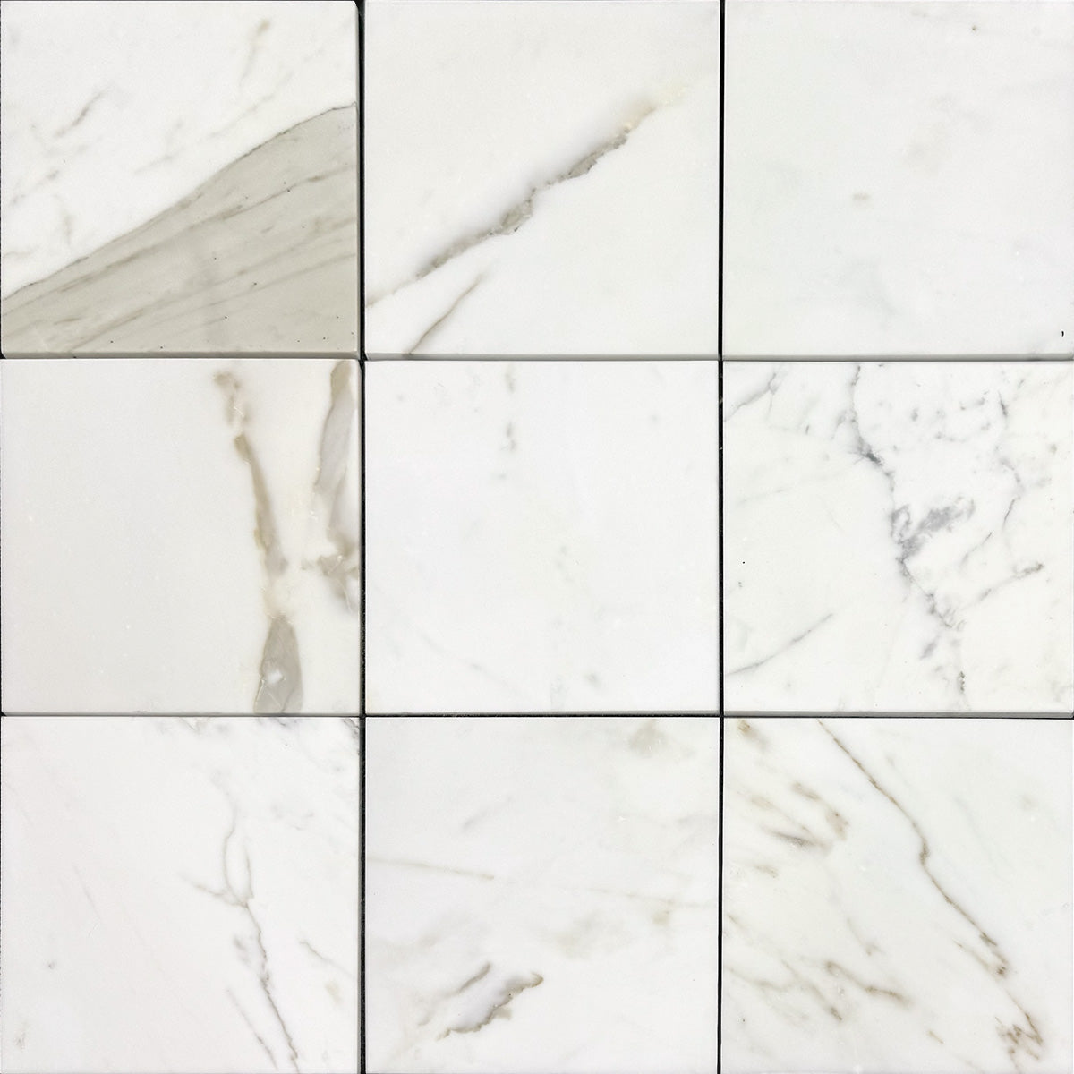 Calacatta Gold Honed 12"x12" Marble Tile