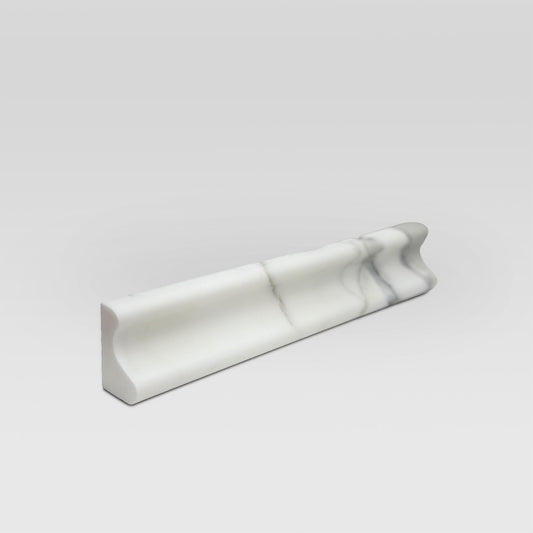 Calacatta Gold Honed Chair Rail Marble Molding