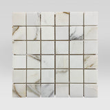 Calacatta Gold Honed 2"x2" Marble Mosaic