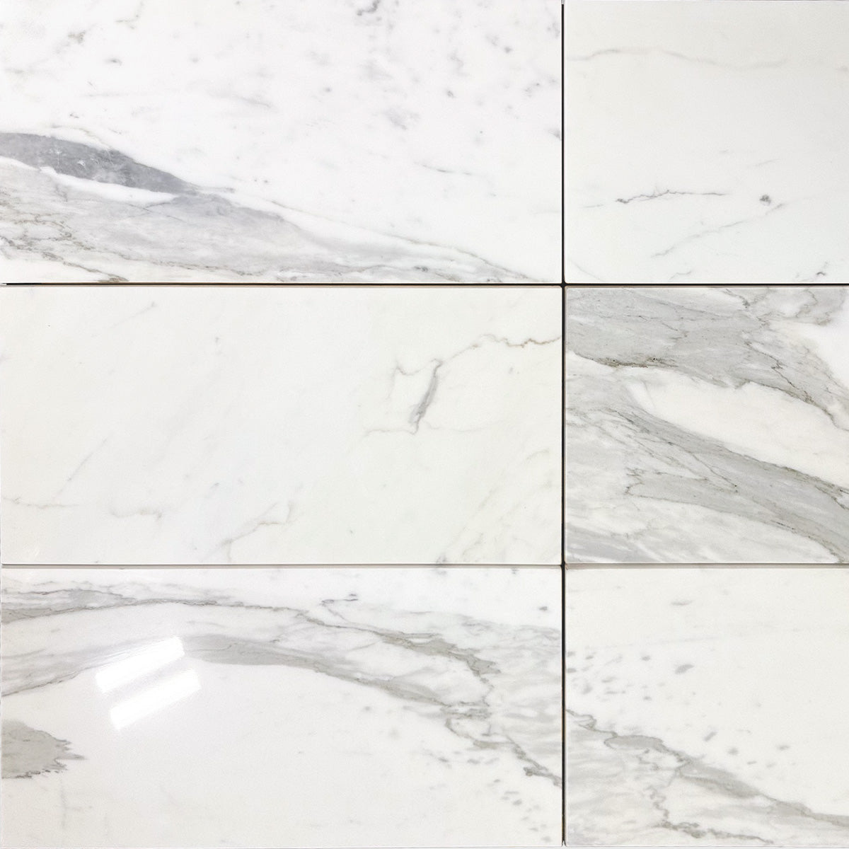Calacatta Gold Polished 12"x24" Marble Tile