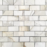 Calacatta Gold Polished 3"x6" Marble Tile