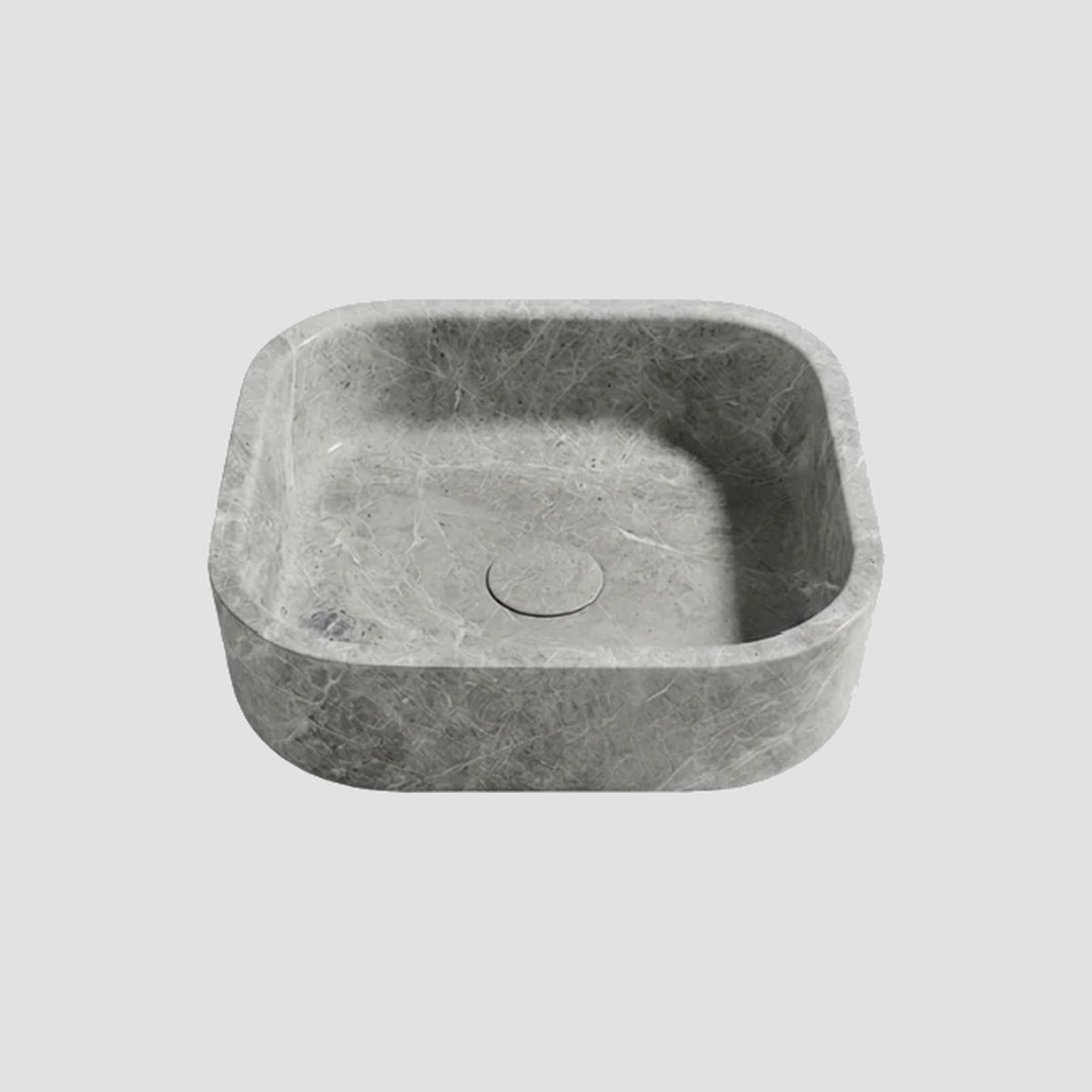 Tundra Grey Square Vessel Sink