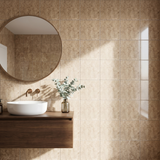 Cappuccino polished 4x4 marble tile - bathroom wall
