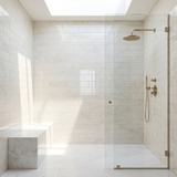 Dolomite polished 3x12 subway marble tile - shower wall