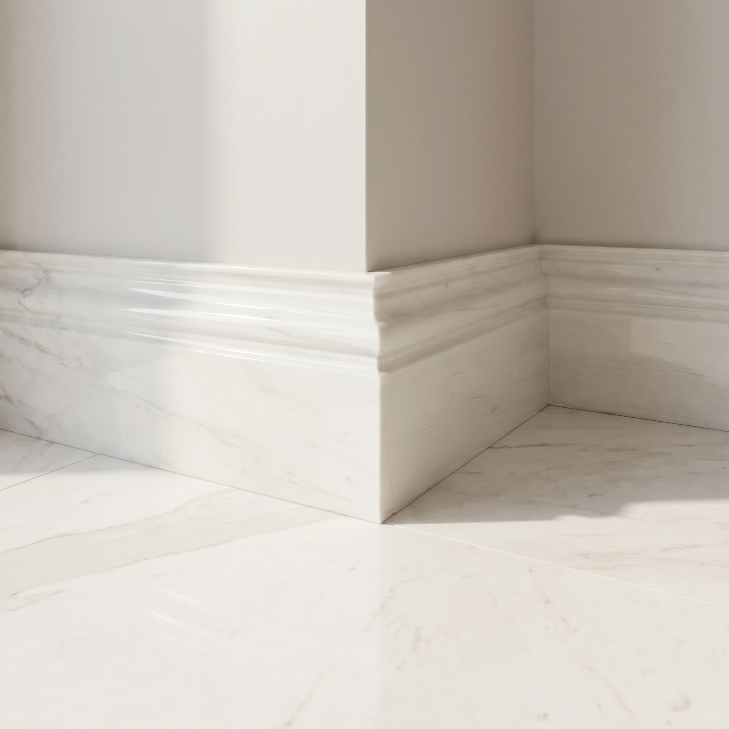 Dolomite polished base molding - bedroom skirting