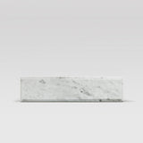 White Carrara Polished, Beveled 3"x12" Marble Tile