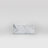 White Carrara Polished, Bevelled 3"x6" Marble Tile