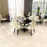 Pearl Beige Polished 12"x24" Marble Look Porcelain Tiles