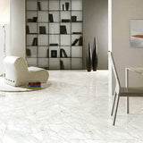 Swan Calacatta Polished 12"x12" Marble Look Porcelain Tile