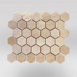 Bursa Beige Polished Hexagon 2" Marble Mosaic - BigAppleMarble.com