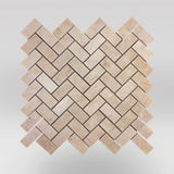 Bursa Beige Polished 1"x2" Herringbone Marble Mosaic - BigAppleMarble.com