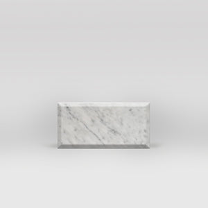 White Carrara Polished, Bevelled 3"x6" - BigAppleMarble.com