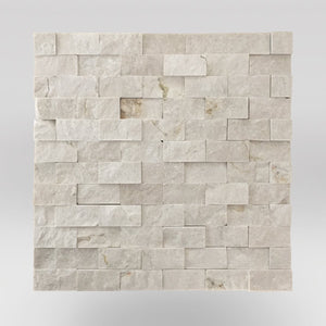 Crema Marfil Select Split Face 1"x2" Marble Mosaic - BigAppleMarble.com