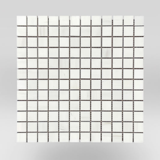 Dolomite Polished 1"x1" | Marble Mosaic | Square | BigAppleMarble.com