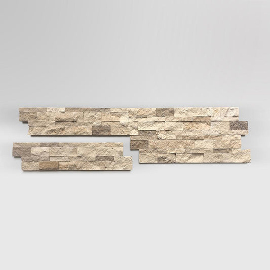 Mix Travertine (Ivory-Walnut) Ledger Panel - BigAppleMarble.com
