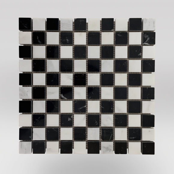 Nero Marqouina Polished Checker Board 1