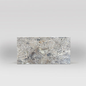 Silver Travertine Tumbled 6"x12" Tile - BigAppleMarble.com