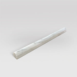 Oriental White/Eastern White Honed Pencil 3/4"x12" Marble Molding - BigAppleMarble.com