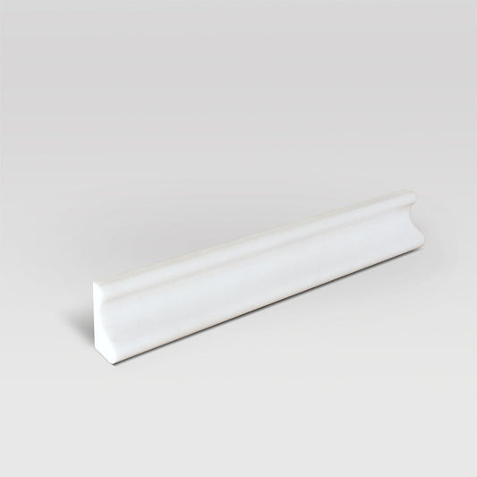 Thassos Polished Chair Rail Marble Molding - BigAppleMarble.com