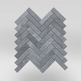 Bardiglio Polished Herringbone 1"x3" - BigAppleMarble.com