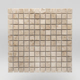Bursa Beige Polished 1"x1" Marble Mosaic BigAppleMarble.com