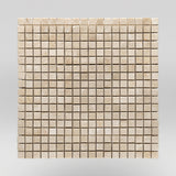 Bursa Beige Polished 5/8"x5/8" Marble Mosaic / Square BigAppleMarble.com