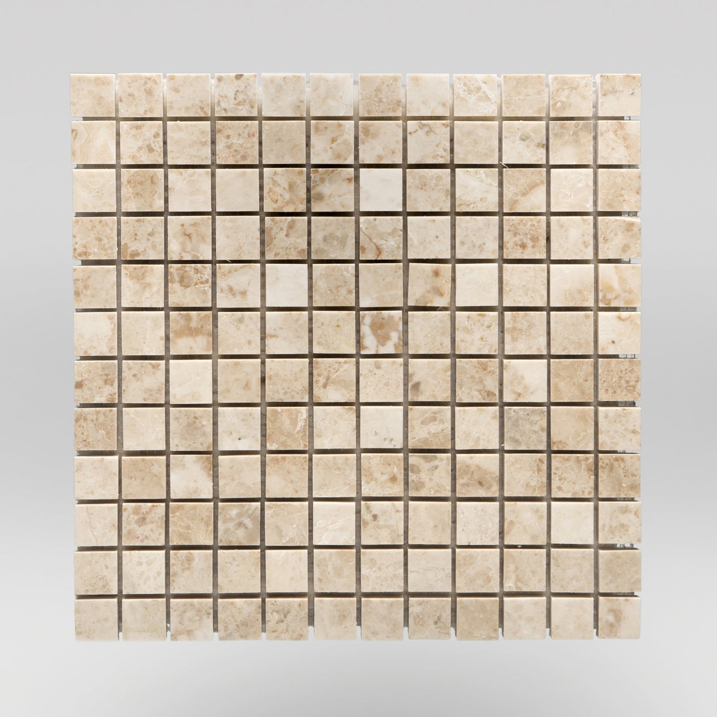 Cappuccino Polished 1"x1" Marble Mosaic / Square BigAppleMarble.com