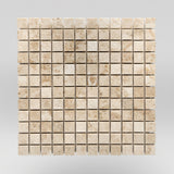 Cappuccino Polished 1"x1" Marble Mosaic / Square BigAppleMarble.com
