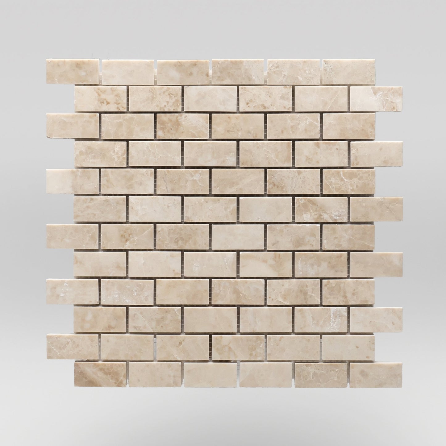 Cappuccino Polished 1"x2" Marble Mosaic / Brick BigAppleMarble.com