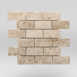 Cappuccino Polished 2"x4" Marble Mosaic / Brick BigAppleMarble.com
