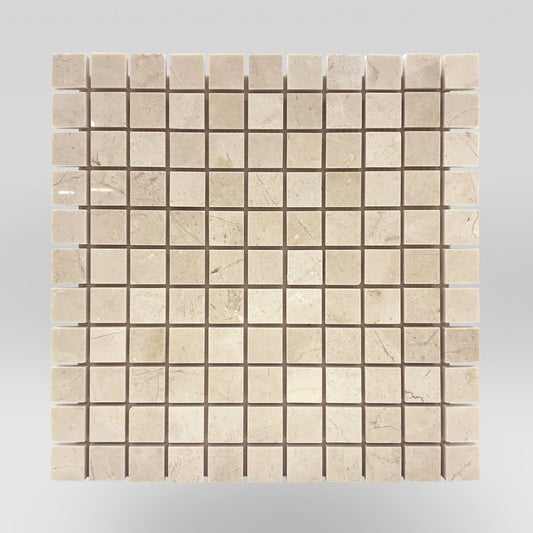 Crema Marfil Select Polished 1"x1" - BigAppleMarble.com