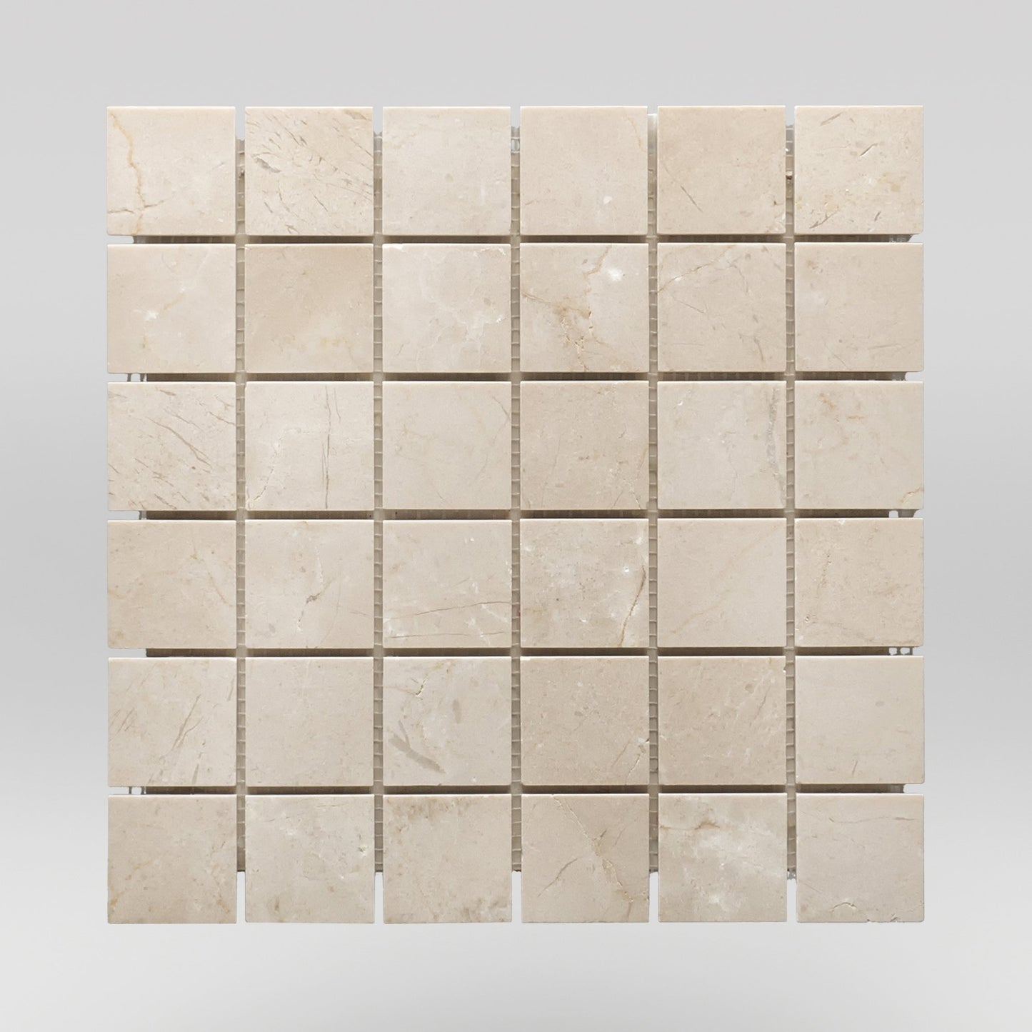 Crema Marfil Select Polished 2"X2" | Marble Mosaic | Square | BigAppleMarble.com
