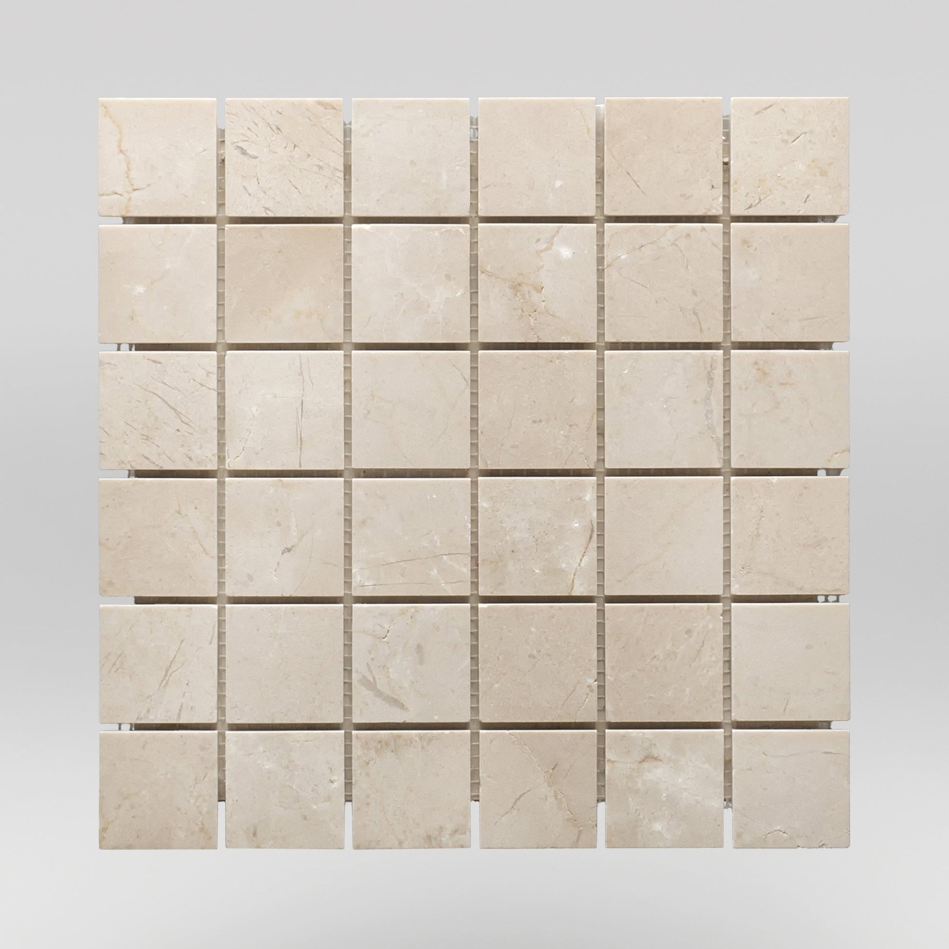 Crema Marfil Select Polished 2"X2" | Marble Mosaic | Square | BigAppleMarble.com