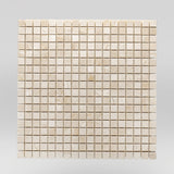 Crema Marfil Select Polished 5/8"x5/8" | Marble Mosaic | Square | BigAppleMarble.com