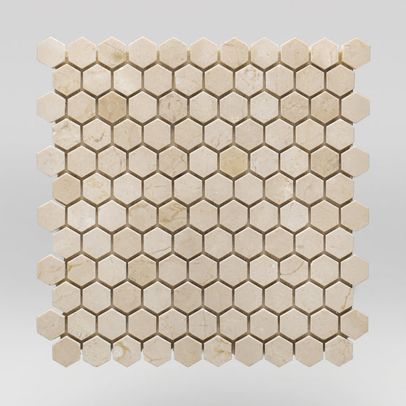 Crema Marfil Select Polished Hexagon 1