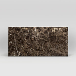 Dark Emperador Polished 12"x24" | Marble Tiles | BigAppleMarble.com
